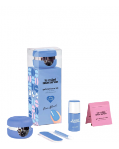 Le Mini Macaron Manicure Kit Fleur Bleue, 10 ml.